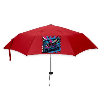 Music cassette in retro style 80s and 90s style - Umbrella (small) - red - Front