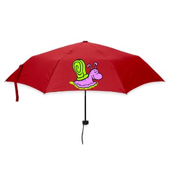 Escargot Slime Trail Mignon Mignon Heureux Cool - Parapluie standard - rouge - Devant