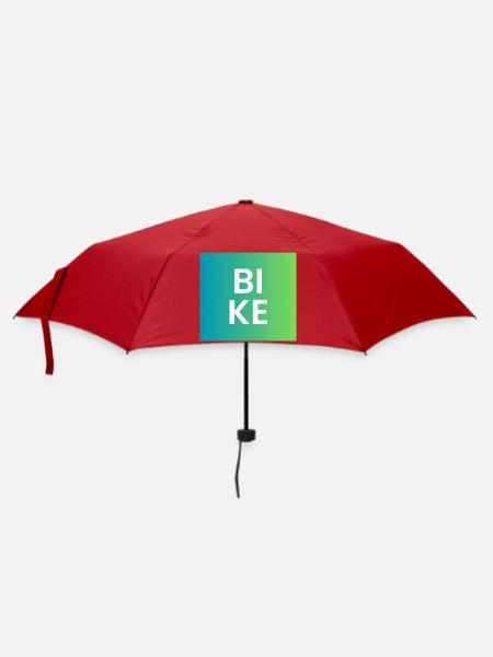 BIKE Gradient Typo - Regenschirm (klein) - Rot