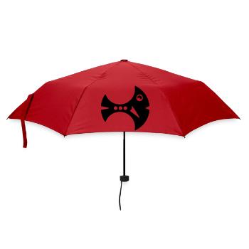 Sickle Fish Illustration Fantasy Fish - Umbrella (small) - red - Front