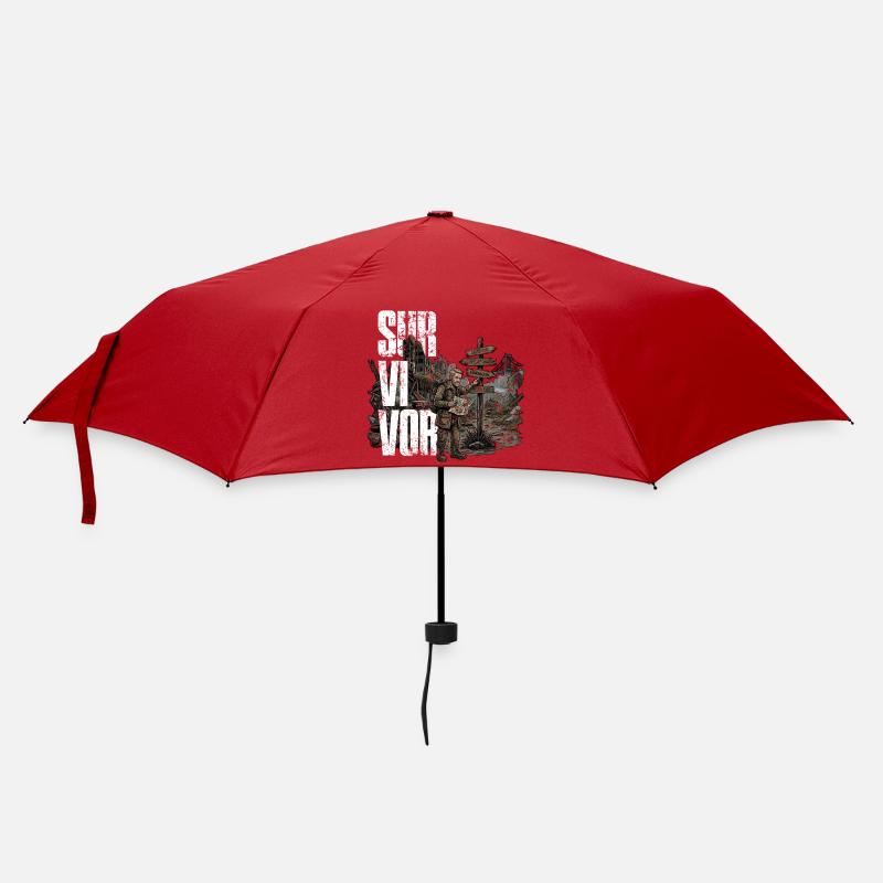Survivor - Regenschirm (klein) - Rot