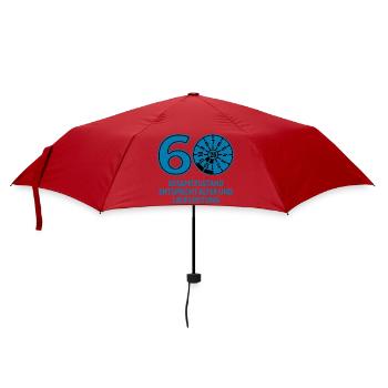HU Juli 2026 - 60 Jahre - Geburtstag Geschenk - Regenschirm (klein) - Rot - Vorne