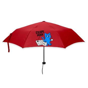 ESCAPE-MODUS – Geek-Chat & ESC-Schlüssel - Regenschirm (klein) - Rot - Vorne