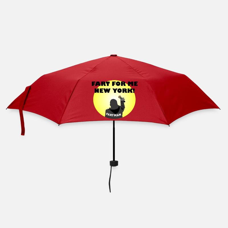 Fart Man Comedy Illustration - Umbrella (small) - red