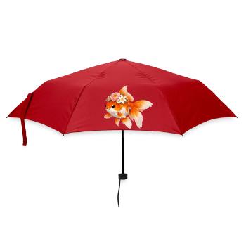 Goldfisch - Regenschirm (klein) - Rot - Vorne