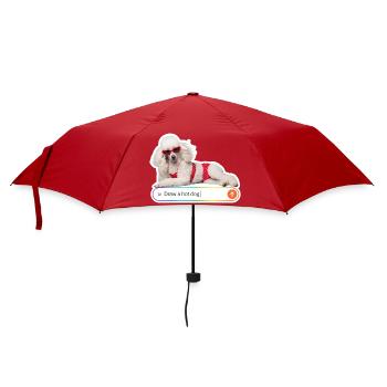 NOAI Hotdog - Regenschirm (klein) - Rot - Vorne