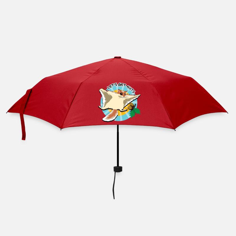 Fliegendes Eichhörnchen - Let es Get Nuts - Regenschirm (klein) - Rot