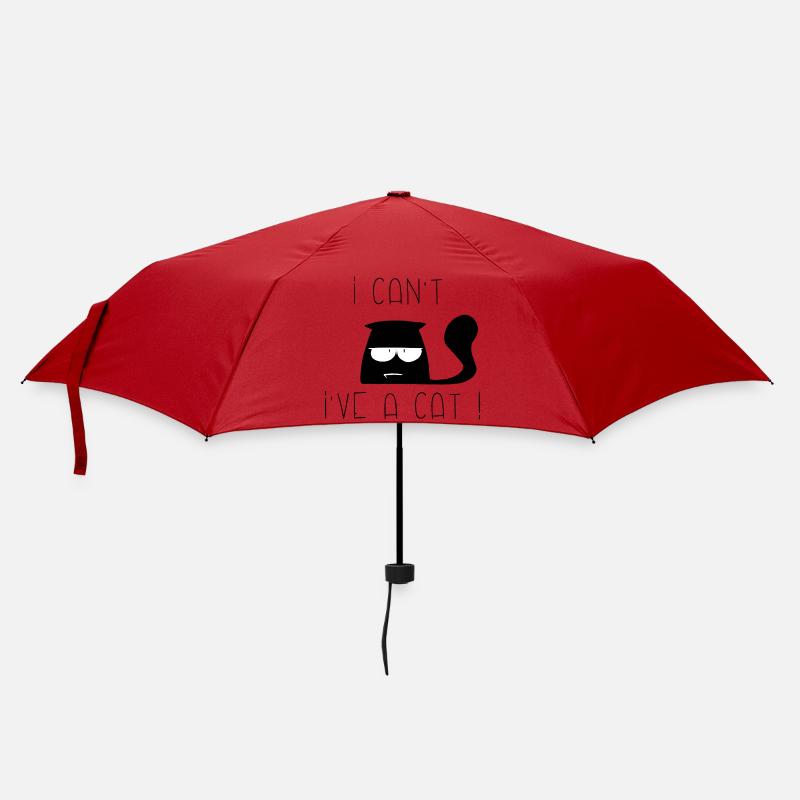 I can't, I've cat tired! - Umbrella (small) - red
