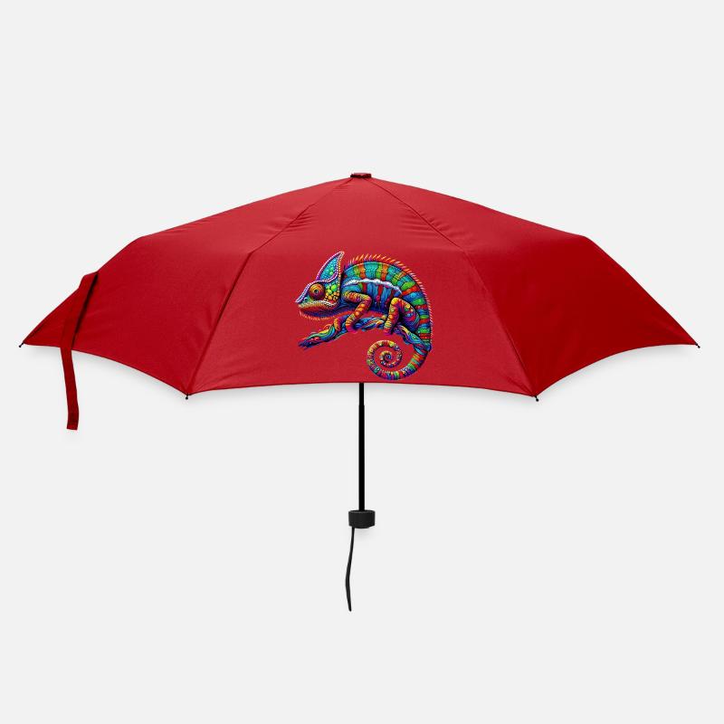 Chamäleon - Regenschirm (klein) - Rot