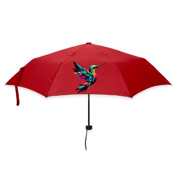 Kolibri - Regenschirm (klein) - Rot - Vorne
