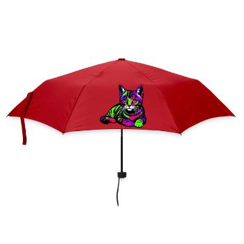 Cat - Umbrella (small) - red - Front