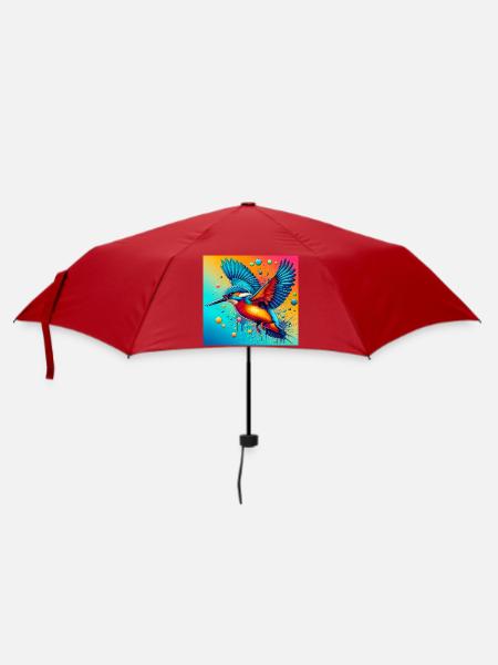 Eisvogel - Regenschirm (klein) - Rot