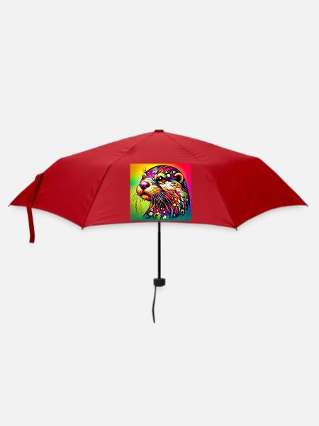 Otter - Regenschirm (klein) - Rot