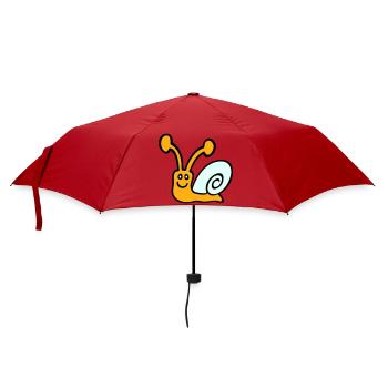 Snail Shell Cute Cute Happy Cool - Umbrella (small) - red - Front