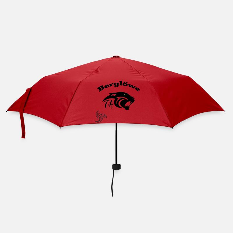Berglöwe - Regenschirm (klein) - Rot