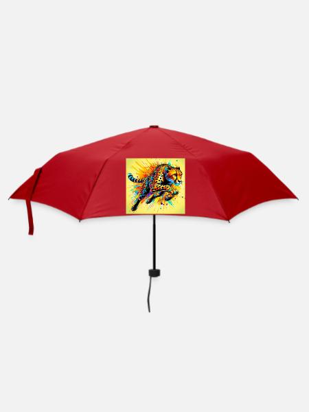 Gepard - Regenschirm (klein) - Rot