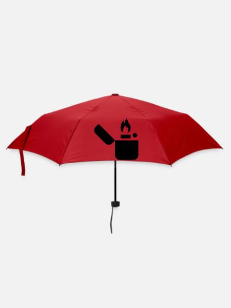 Gasanzünder - Regenschirm (klein) - Rot