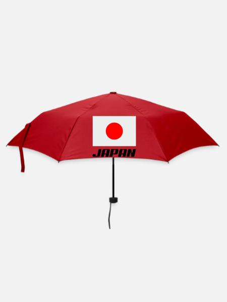 Japan Fahne - Regenschirm (klein) - Rot