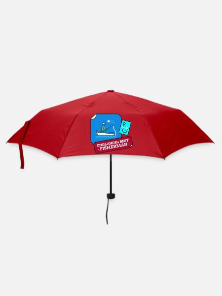 Le meilleur design de pêcheur d’Angleterre - Parapluie standard - rouge