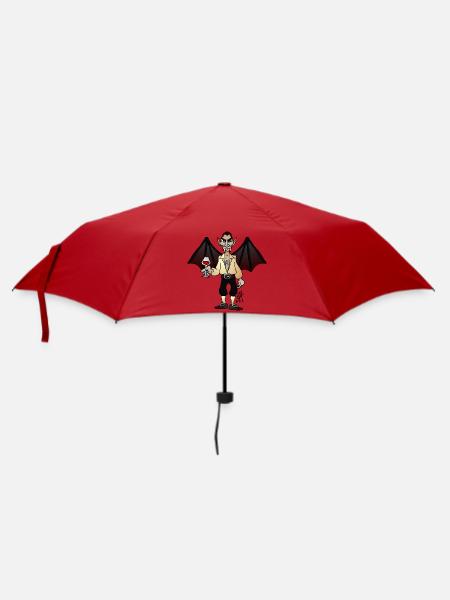 Vampir - Regenschirm (klein) - Rot