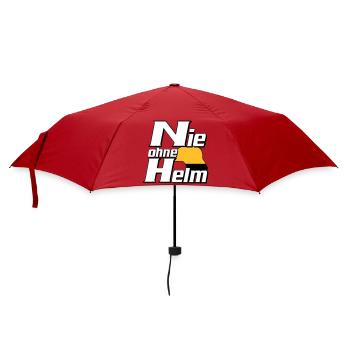 Freiwillige Feuerwehr , Shirt , Nie ohne Helm (25) - Regenschirm (klein) - Rot - Vorne