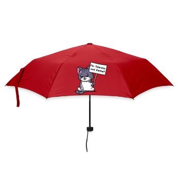 Kittehs für Toleranz und Vielfalt - Regenschirm (klein) - Rot - Vorne