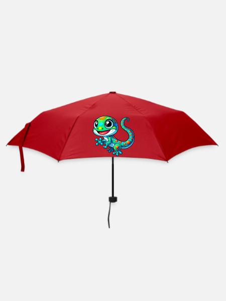 Gecko - Regenschirm (klein) - Rot