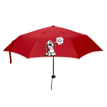 Nope Dog Saying Having A Ruff Day - Umbrella (small) - red - Front