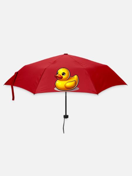 Ente Ente Ente Ente Ente - Regenschirm (klein) - Rot