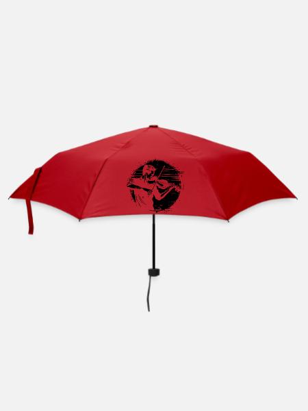 Violinist Zeichnung - Regenschirm (klein) - Rot