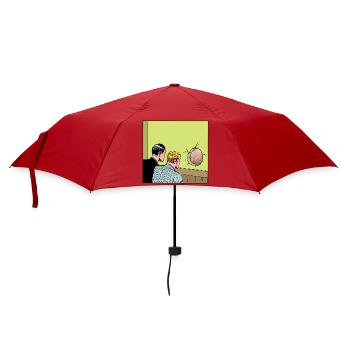Loch in der Wand - Regenschirm (klein) - Rot - Vorne