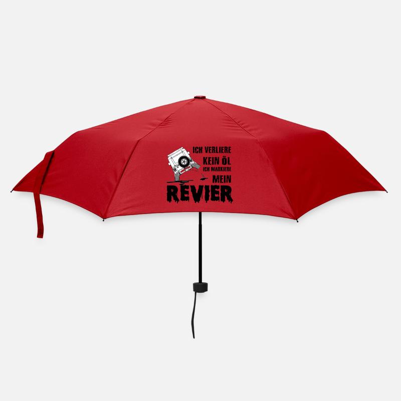 Defender land.rover lustig Geschenk idee - Regenschirm (klein) - Rot