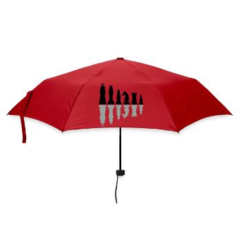 schach sport schachfiguren - Regenschirm (klein) - Rot - Vorne