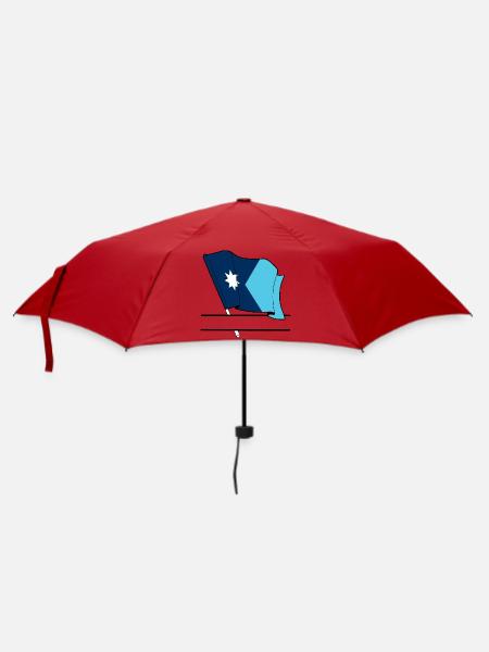Flagge Minnesota Textbanner - Regenschirm (klein) - Rot