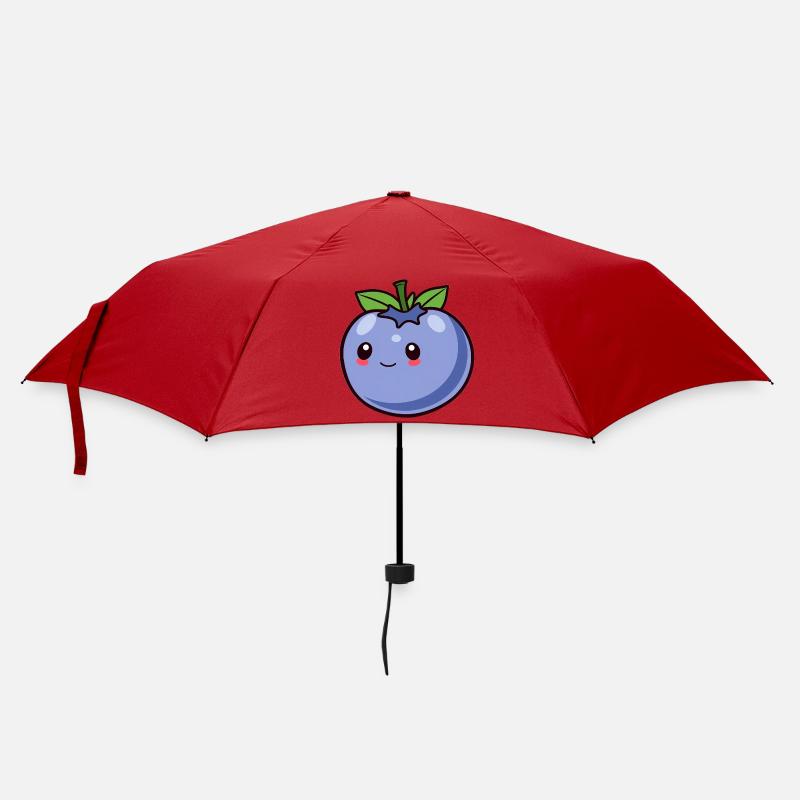 Blaubeere - Regenschirm (klein) - Rot