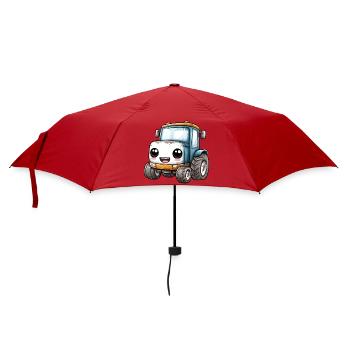 Kinder Traktor - Regenschirm (klein) - Rot - Vorne