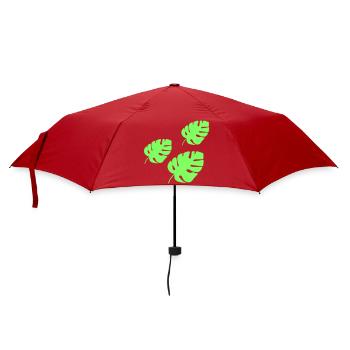 Tropisches Blatt  - Regenschirm (klein) - Rot - Vorne