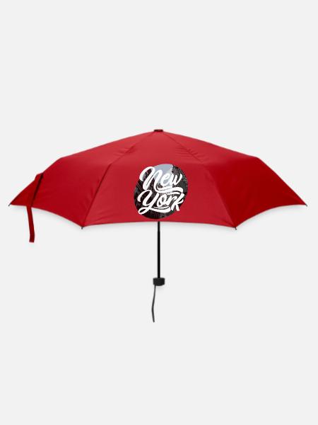 New York - Regenschirm (klein) - Rot
