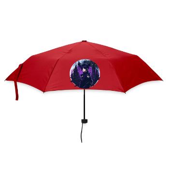 Anime Gothic Moon Girl - Umbrella (small) - red - Front