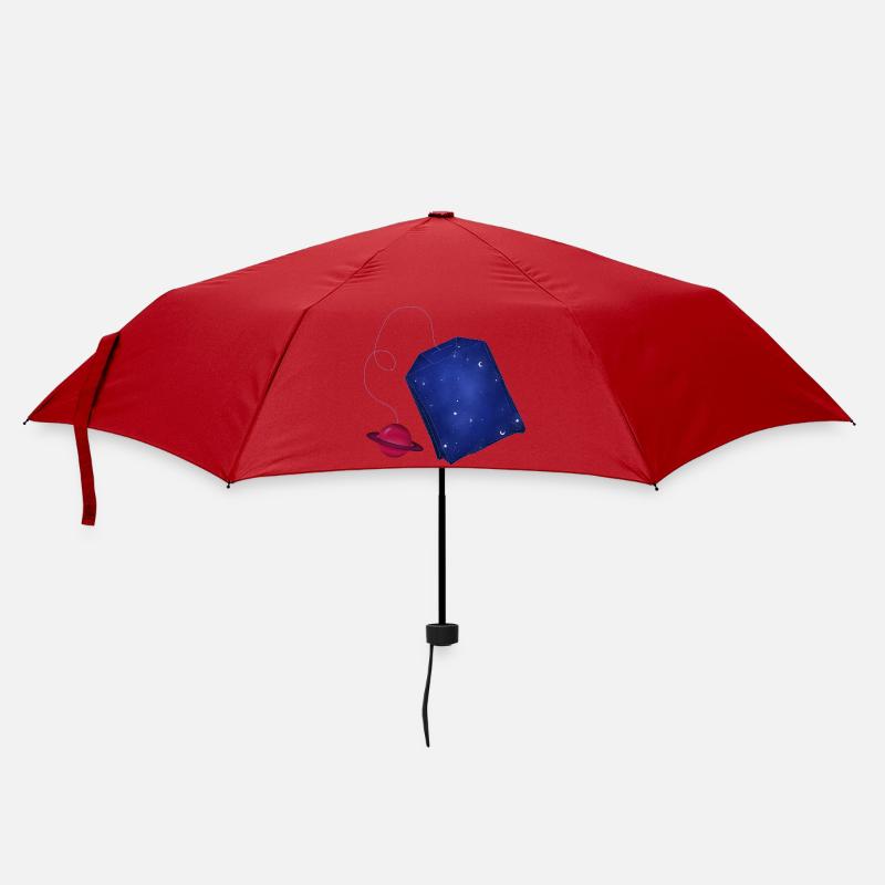 Weltraum-Tee - Regenschirm (klein) - Rot