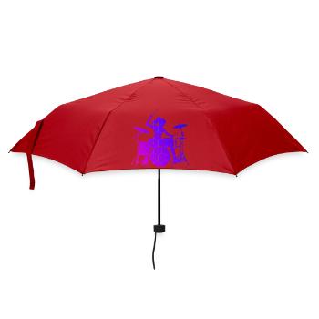 Jouer de la batterie Cadeau pour le percussionniste - Parapluie standard - rouge - Devant