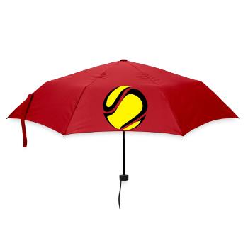 Balle de tennis - Parapluie standard - rouge - Devant