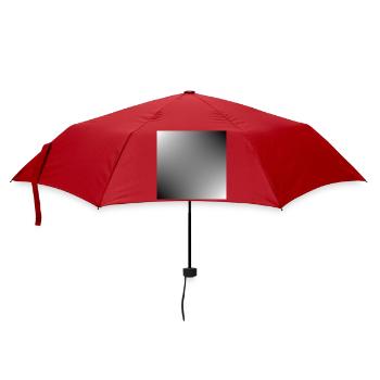 grauer Hintergrund Textur Vorlage personalisieren - Regenschirm (klein) - Rot - Vorne