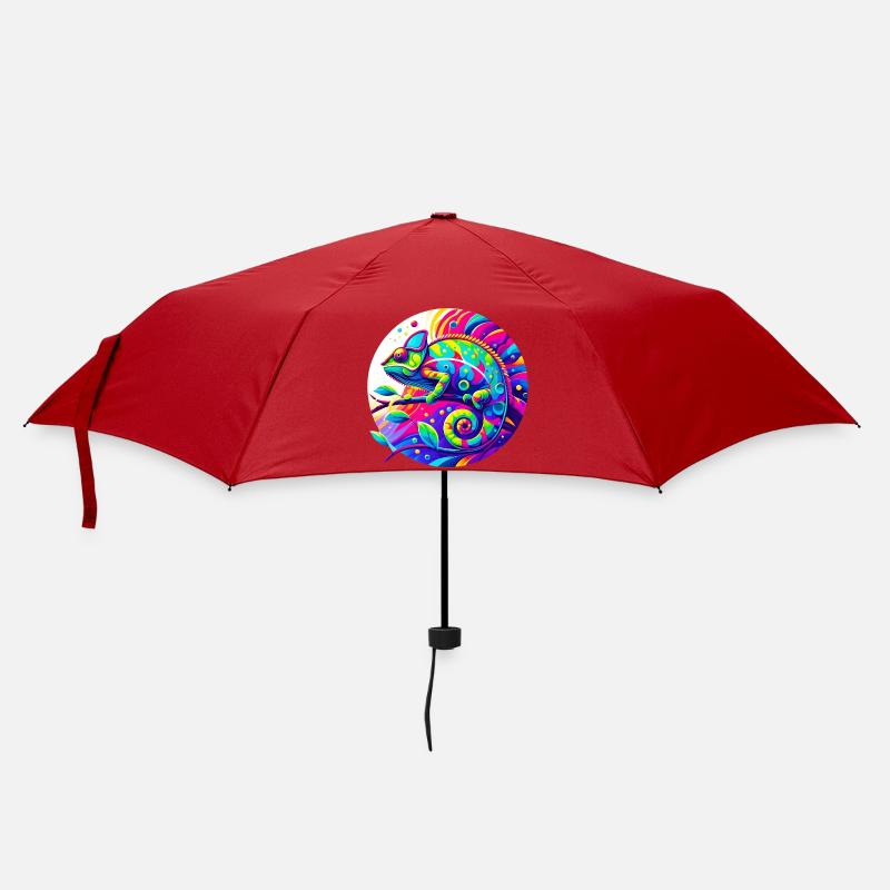 Chamäleon - Regenschirm (klein) - Rot