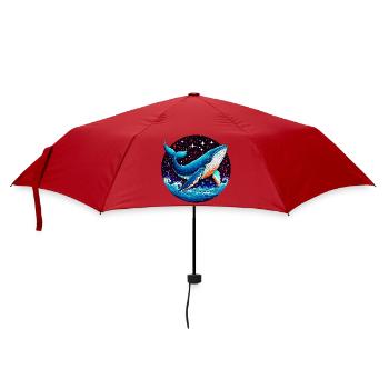 Whale - Umbrella (small) - red - Front