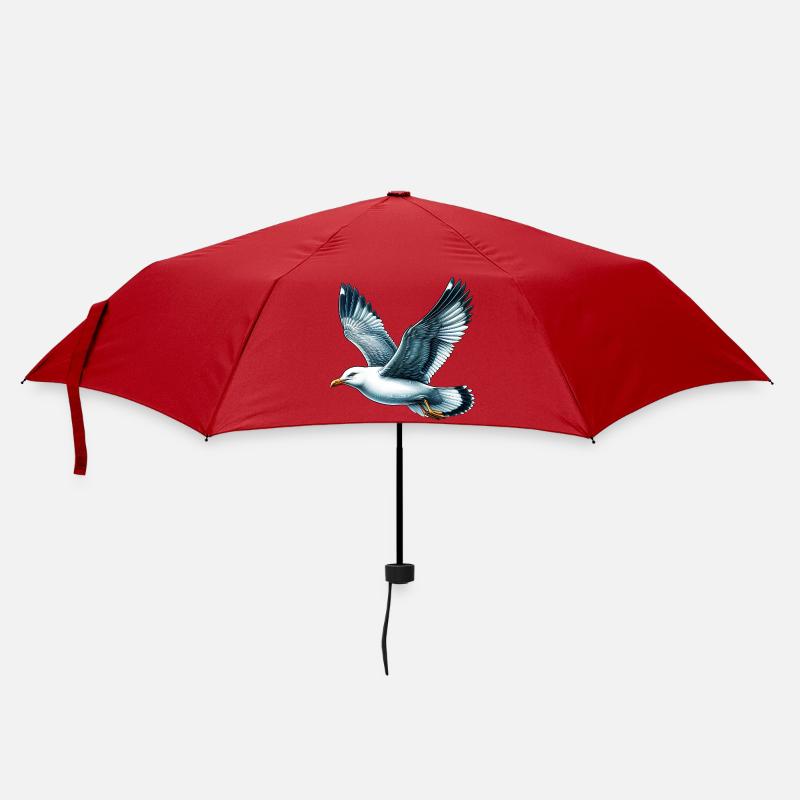 Möwe - Regenschirm (klein) - Rot