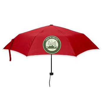 Worm compost: Independent soil - Umbrella (small) - red - Front
