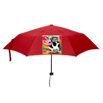 vache - Parapluie standard - rouge - Devant