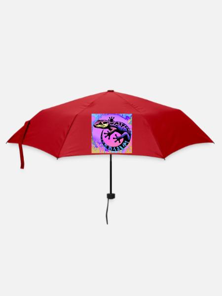 Gecko - Regenschirm (klein) - Rot