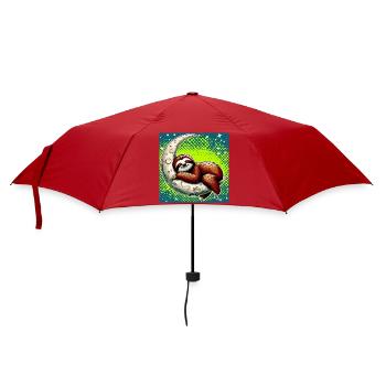 La paresse dort sur la Lune - Parapluie standard - rouge - Devant